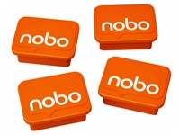 Een Magneet Nobo 22mm oranje 4 stuks koop je bij Company Supplies