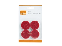 Een Magneet Nobo 38mm 800gr rood 4 stuks koop je bij Company Supplies