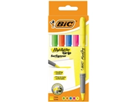 Een Markeerstift Bic grip assorti etui à 5 stuks koop je bij Sysdicom BV