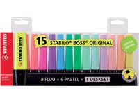 Een Markeerstift STABILO BOSS Original 70/15 assorti deskset à 15 stuks koop je bij Sysdicom BV