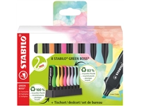 Een Markeerstift STABILO GREEN BOSS 6070/8 pastel assorti deskset à 8 stuks koop je bij Sysdicom BV