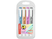 Een Markeerstift STABILO Swing cool 275/4 pastel assorti etui à 4 stuks koop je bij Sysdicom BV