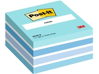 Een Memoblok Post-it 2028 76x76mm kubus pastel blauw koop je bij Company Supplies