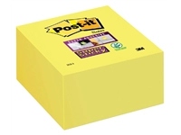 Een Memoblok Post-it 2028 Super Sticky 76x76mm kubus neon geel koop je bij Company Supplies