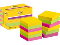 Een Memoblok Post-it 622 Super Sticky 47,6x47,6mm Carnival 12 stuks koop je bij Sysdicom BV