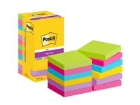 Een Memoblok Post-it 654 Super Sticky 76x76mm 90 vel rainbow 12 stuks koop je bij Sysdicom BV