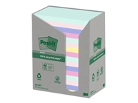 Een Memoblok Post-it 655-RPT 76x127mm recycled rainbow pastel 16 stuks koop je bij Sysdicom BV