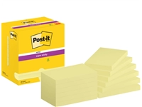 Een Memoblok Post-it 655 Super Sticky 76x127mm Canary yellow 12 stuks koop je bij Sysdicom BV