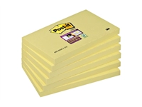 Een Memoblok Post-it 655 Super Sticky 76x127mm geel 6 stuks koop je bij Sysdicom BV