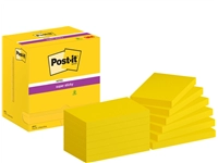 Een Memoblok Post-it 655 Super Sticky 76x127mm neon geel 12 stuks koop je bij Sysdicom BV