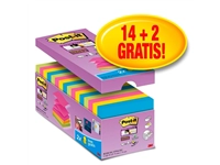 Een Memoblok Post-it Z-Note S330 Super Sticky 76x76mm 14+ 2 assorti koop je bij Sysdicom BV