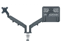 Een Monitor en Laptoparm Leitz Ergo ruimtebesparend dubbele monitorarm koop je bij Sysdicom BV