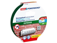 Een Montagetape tesa® Powerbond Outdoor dubbelzijdig 5mx19mm transparant koop je bij Sysdicom BV