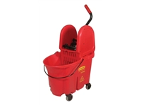 Een Mopemmer Rubbermaid Wavebrake met wringer 33L rood koop je bij Sysdicom BV