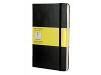 Een Notitieboek Moleskine large 130x210mm ruit 5x5 hard cover zwart koop je bij Sysdicom BV