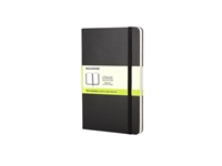 Een Notitieboek Moleskine pocket 90x140mm blanco hard cover zwart koop je bij Sysdicom BV