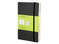 Een Notitieboek Moleskine pocket 90x140mm blanco soft cover zwart koop je bij Sysdicom BV