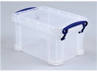 Een Opbergbox Really Useful 1.6 liter 195x135x110mm transparant wit koop je bij Company Supplies