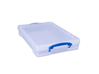 Een Opbergbox Really Useful 10 liter 520x340x85mm transparant wit koop je bij Sysdicom BV