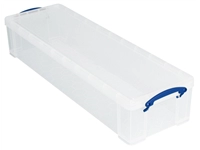 Een Opbergbox Really Useful 22 liter 800x255x155mm transparant wit koop je bij Sysdicom BV