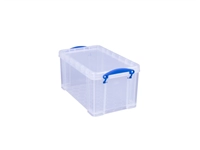 Een Opbergbox Really Useful 8 liter 340x200x175mm transparant wit koop je bij Sysdicom BV