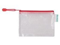 Een Opbergtas Zipper met rits 160x110mm PVC rood koop je bij Sysdicom BV