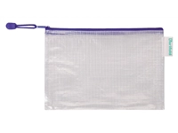 Een Opbergtas Zipper met rits 235x165mm PVC blauw koop je bij Sysdicom BV