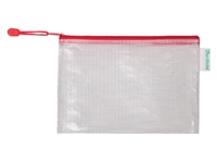 Een Opbergtas Zipper met rits 235x165mm PVC rood koop je bij Sysdicom BV