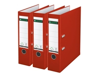 Een Ordner Leitz 180° 1010 A4 80 mm 3 stuks rood koop je bij Company Supplies