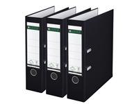 Een Ordner Leitz 180° Recycle 1080 A4 80mm 3 stuks zwart koop je bij Company Supplies