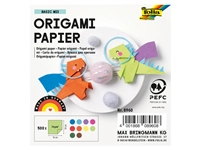 Een Origami papier Folia 70gr 10x10cm 500 vel assorti kleuren koop je bij Sysdicom BV