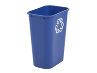 Een Papierbak Rubbermaid recycling groot 39L blauw koop je bij Sysdicom BV