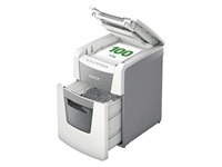 Een Papiervernietiger Leitz IQ Auto+ Small Office 100 P4 snippers 4x28mm koop je bij Sysdicom BV