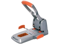 Een Perforator Rapid Supreme HDC150/2 heavy duty 2-gaats 150 vel zilver/oranje koop je bij Sysdicom BV