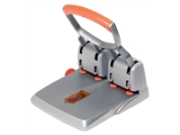 Een Perforator Rapid Supreme HDC150/4 heavy duty 4-gaats 150 vel zilver/oranje koop je bij Sysdicom BV