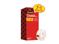 Een Plakband Scotch Crystal 600 19mmx33m transparant 7+1 gratis koop je bij Sysdicom BV