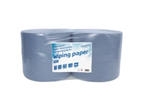 Een Poetspapier Cleaninq industrie 2-laags 26cmx380m blauw koop je bij Sysdicom BV