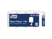 Een Poetspapier Tork M1 Basic Universal 1-laags 120m wit 120123 koop je bij Company Supplies