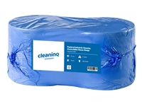 Een Poetsrol Industrie Cleaninq 24cmx300m blauw 2-laags 2 rollen koop je bij Company Supplies