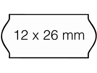 Een Prijsetiket 12x26mm Open-Data C6 afneembaar wit koop je bij Sysdicom BV