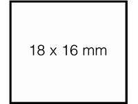 Een Prijsetiket 18x16mm Sato Duo 16 permanent wit 1500 stuks koop je bij Company Supplies