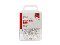 Een Push pins Quantore 40 stuks wit koop je bij Sysdicom BV