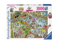 Een Puzzel Ravensburger Ray Comics The Pool deel 3 1000 stukjes koop je bij economaat.be