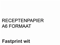 Een Receptpapier Fastprint A6 80gr wit 2000 vel koop je bij Sysdicom BV