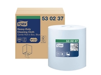 Een Reinigingsdoek Tork W1-W2-W3 Premium Heavy-Duty 1-laags 280 vel blauw 530237 koop je bij Company Supplies