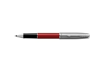 Een Rollerpen Parker Sonnet Sand Blasted Metal &amp; Red Lacquer F koop je bij economaat.be