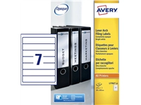 Een Rugetiket Avery smal 39x192mm zelfklevend wit 25 vel koop je bij Sysdicom BV