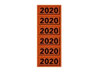 Een Rugetiket Elba 2020 57x25mm rood 120 stuks koop je bij Sysdicom BV