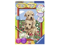 Een Schilderen op nummer Ravensburger Knuffelende puppies koop je bij economaat.be