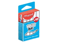 Een Schoolbordkrijt Maped White&#39;Peps set á 10 stuks wit koop je bij Company Supplies